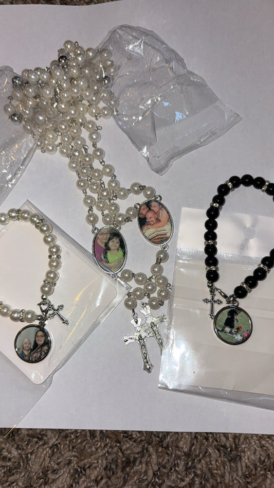 Custom rosary bracelets